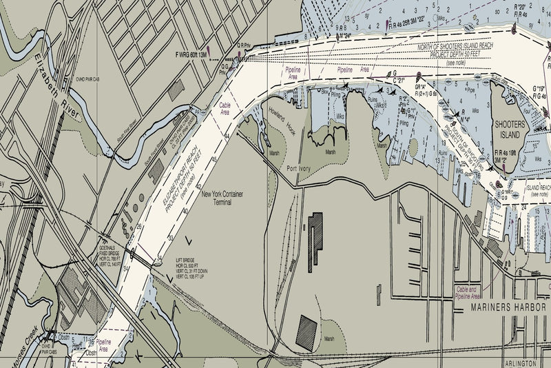 Kill Van Kull and Northern Part of Arthur Kill — print detail 3