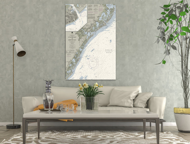 Little Egg Inlet To Hereford Inlet Nautical Chart - Atlantic City - Wildwood — Traditional palette