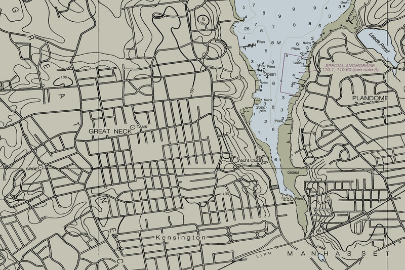 Long Island Sound And East River - Hempstead To Tallman Nautical Chart — print detail 2