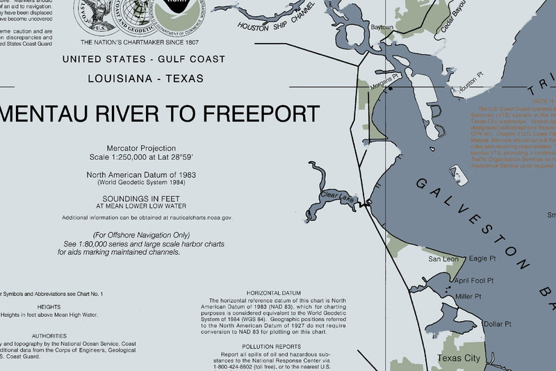 Mermentau River to Freeport — Modern Edition — print detail 3