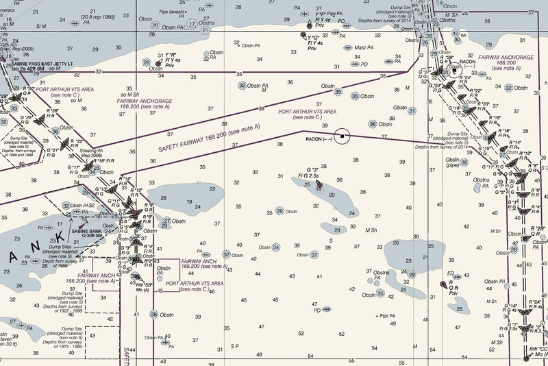 Mermentau River to Freeport — print detail 2