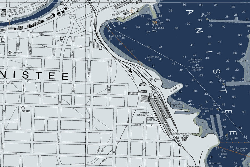Manistee Harbor — Modern Edition — print detail 1