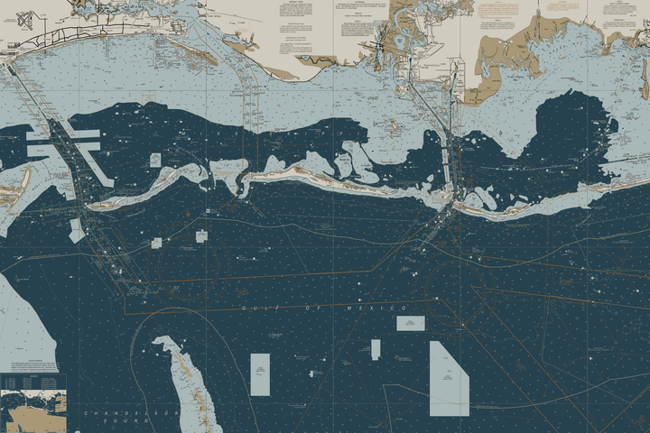 Mississippi Sound Nautical Chart — Heritage Edition