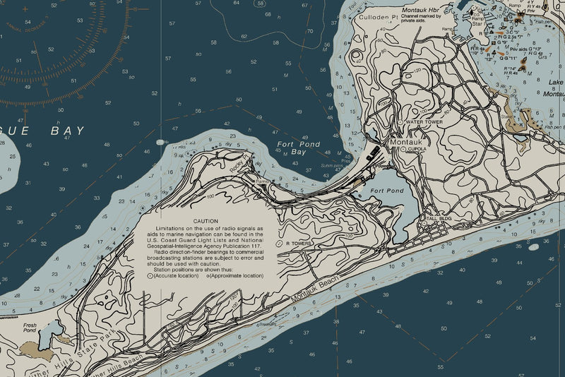 Montauk Point to East Rockaway Inlet — Heritage Edition — print detail 3