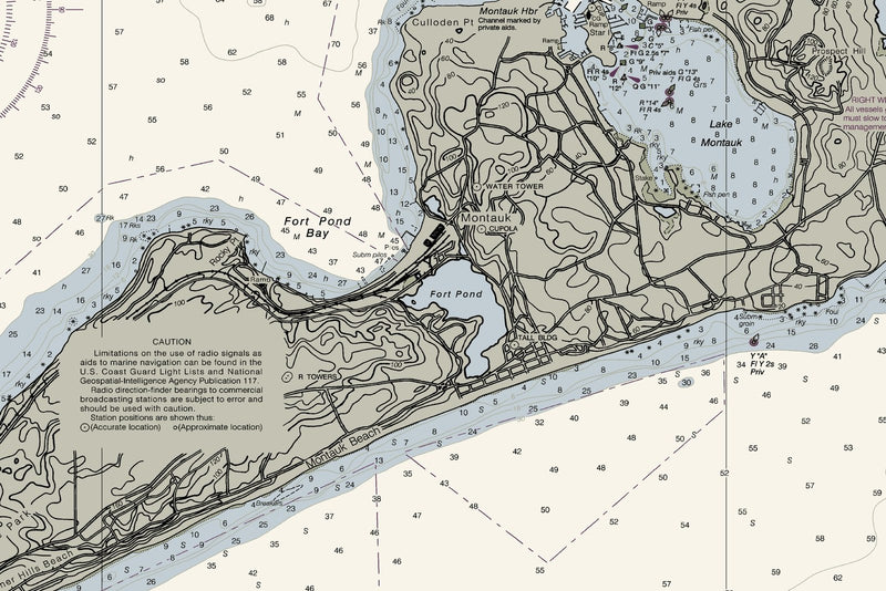 Montauk Point to East Rockaway Inlet — print detail 1