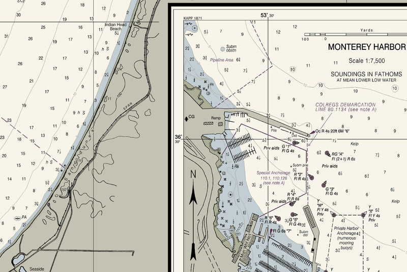Monterey Bay — print detail 3
