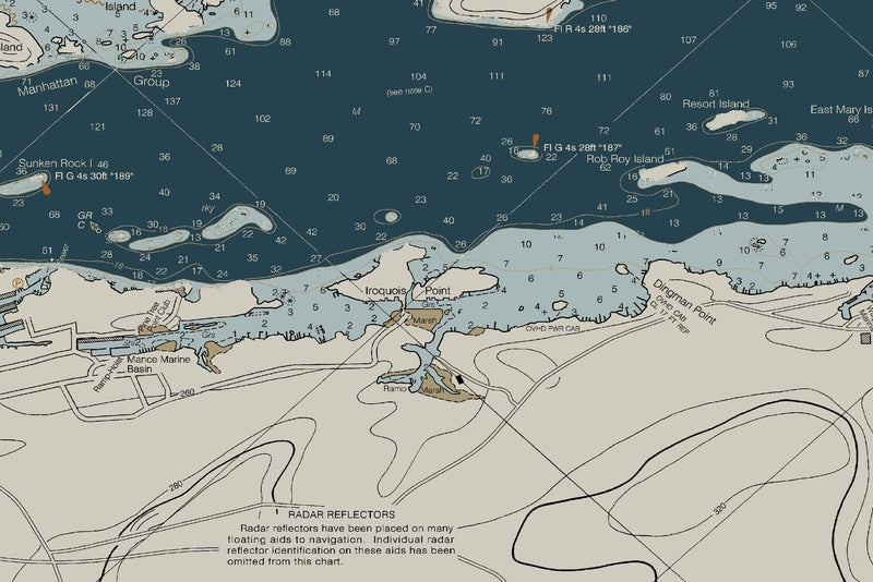 St. Lawrence River - Morristown to Brockville — Heritage Edition — print detail 1