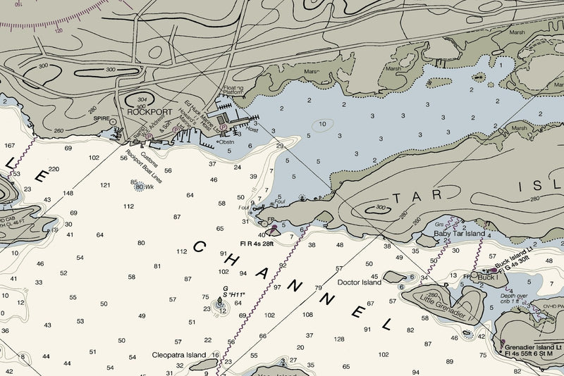 St. Lawrence River - Morristown to Brockville — print detail 1