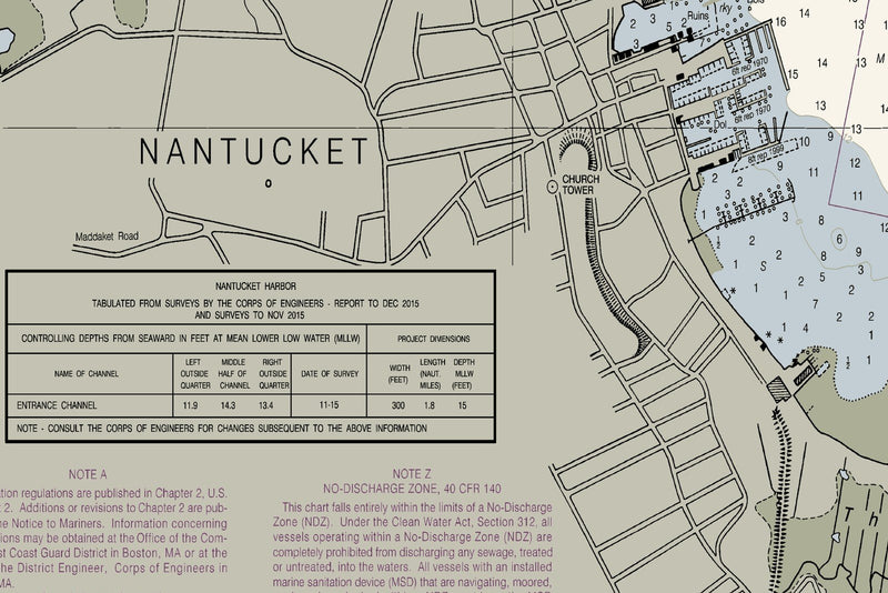 Nantucket Harbor — print detail 2