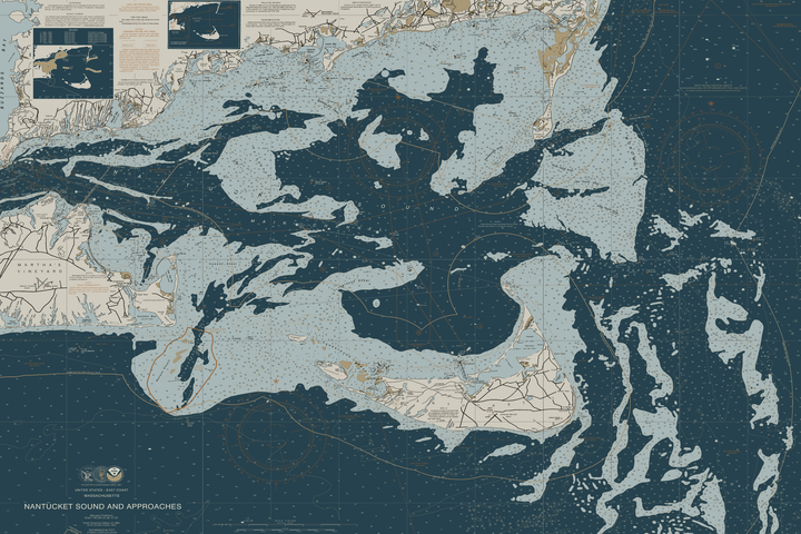 Nantucket Sound and Approaches Nautical Chart — Heritage Edition — Heritage Edition palette