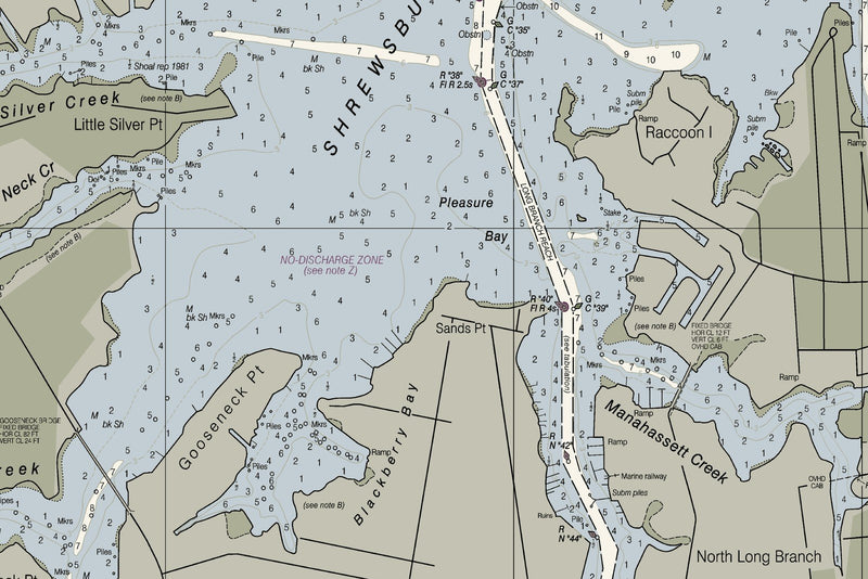 Navesink and Shrewsbury Rivers — print detail 2