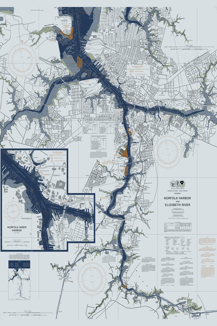 Norfolk Harbor and Elizabeth River — Modern Edition — Modern Edition palette