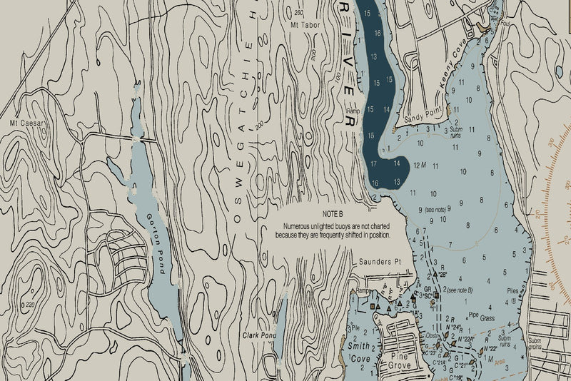 North Shore of Long Island Sound Niantic Bay and Vicinity — Heritage Edition — print detail 3