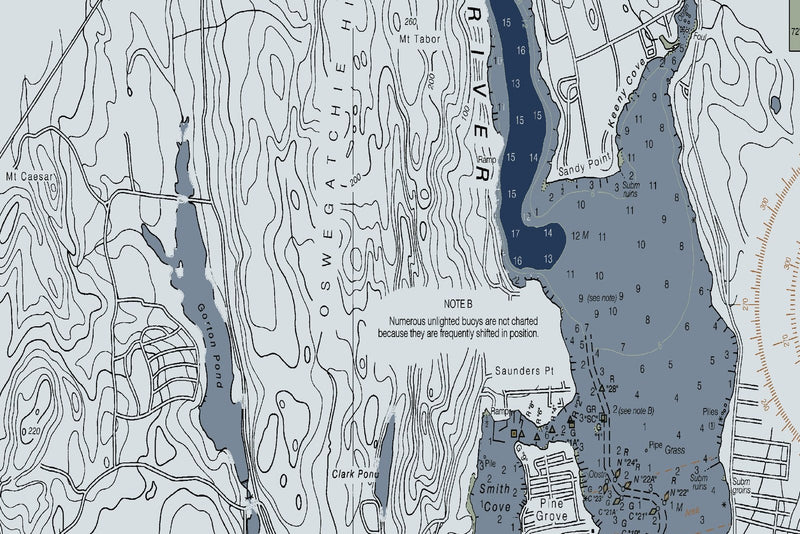 North Shore of Long Island Sound Niantic Bay and Vicinity — Modern Edition — print detail 3