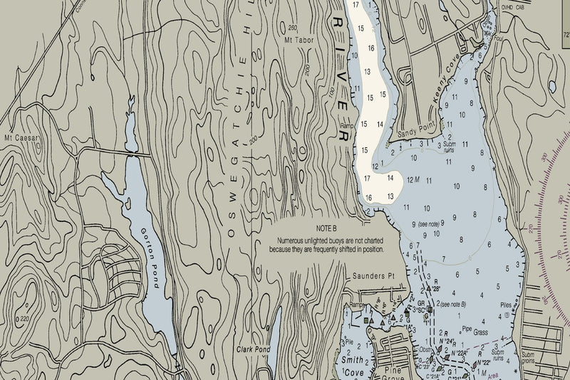 North Shore of Long Island Sound Niantic Bay and Vicinity — print detail 3