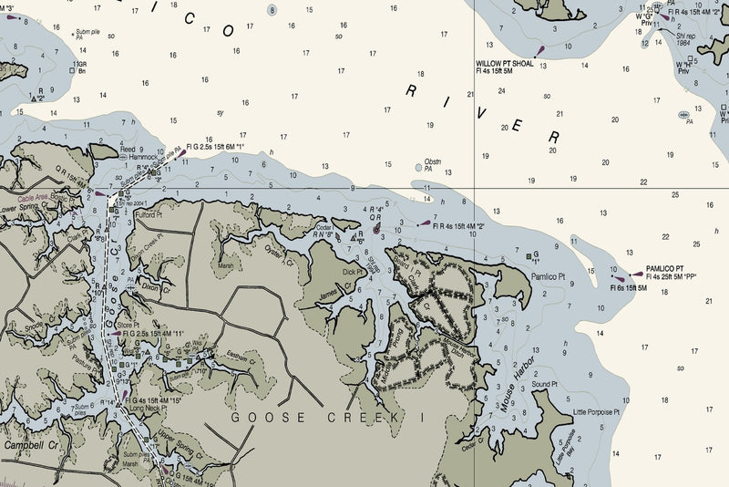 Pamlico Sound Western Part — print detail 1