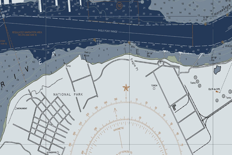 Philadelphia and Camden Waterfronts — Modern Edition — print detail 1