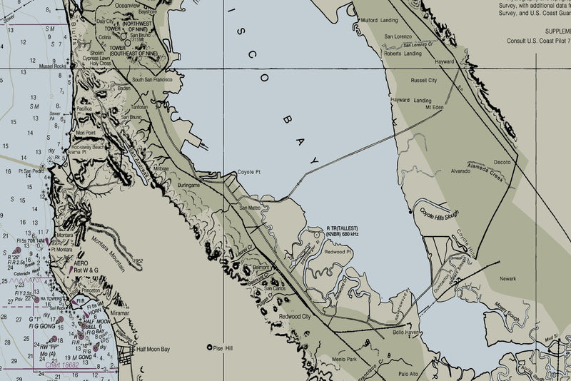 Point Sur to San Francisco — print detail 3