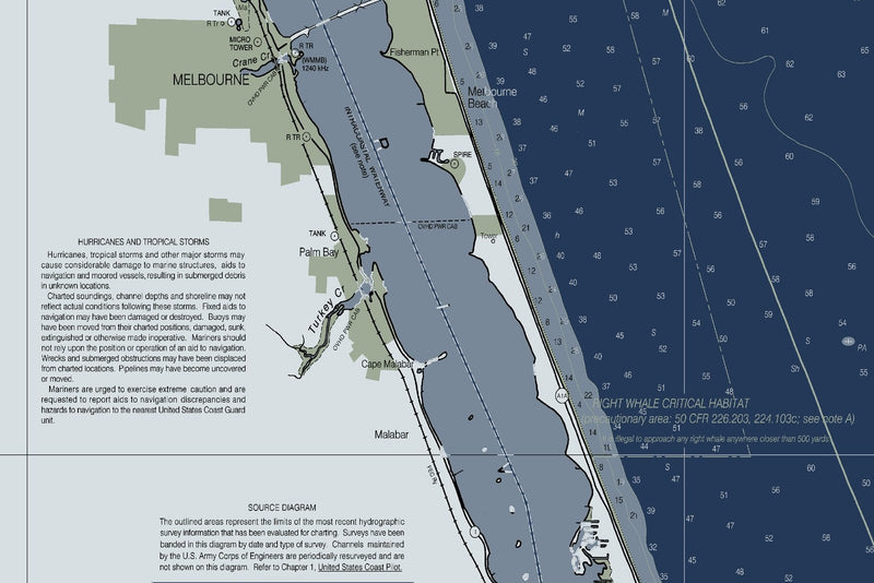 Port Canaveral and Approaches — Modern Edition — print detail 1