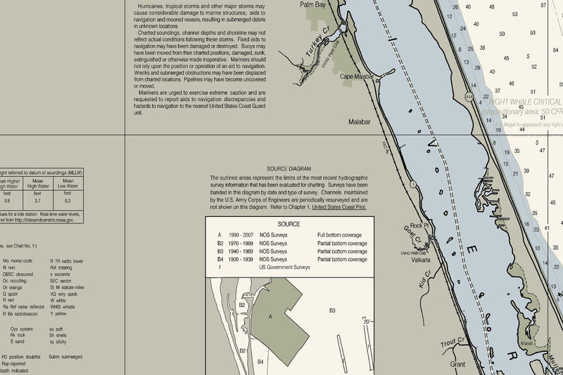 Port Canaveral and Approaches — print detail 3