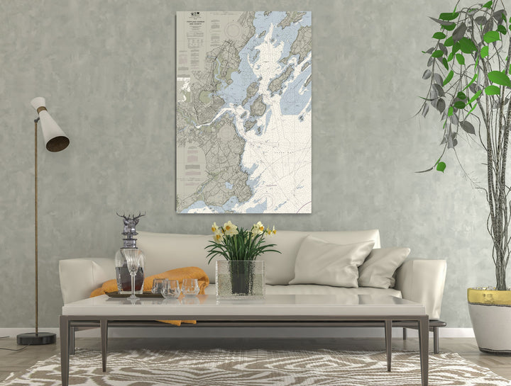 Portland Harbor, ME and Vicinity Nautical Chart — Traditional palette