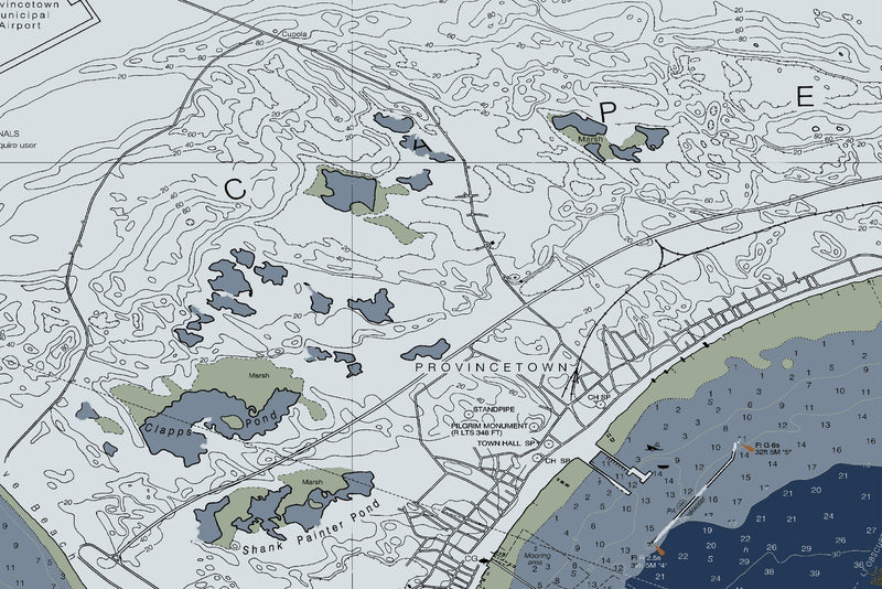 Provincetown Harbor — Modern Edition — print detail 2