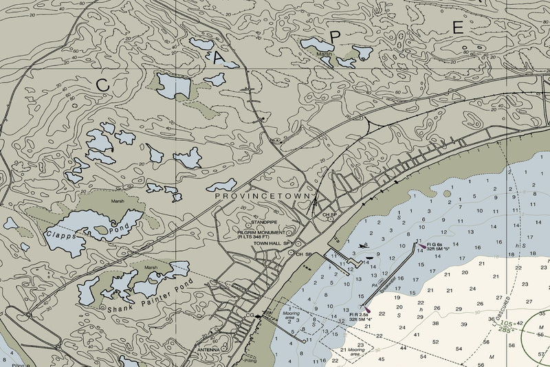 Provincetown Harbor — print detail 2