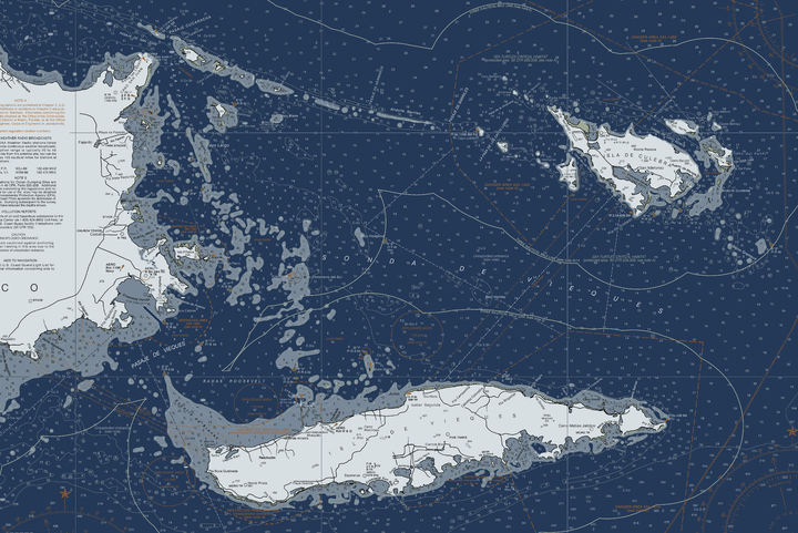 Puerto Rico Isla de Culebra & Vierques Nautical Chart — Modern Edition