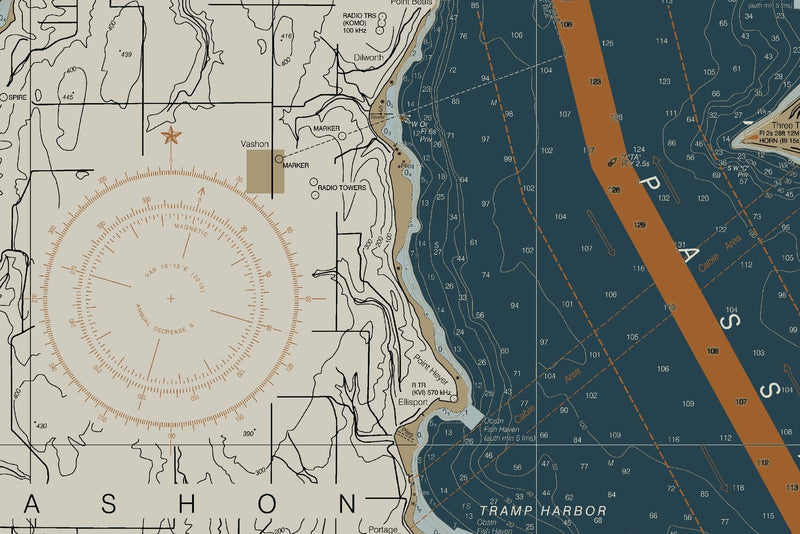 Puget Sound -  Shilshole Bay To Commencement Bay — Heritage Edition — print detail 1