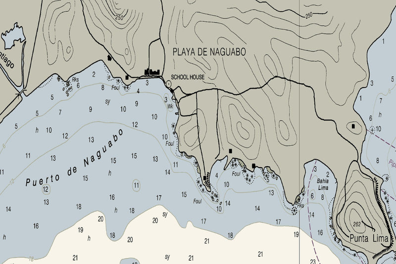 Punta Lima to Cayo Batata — print detail 3