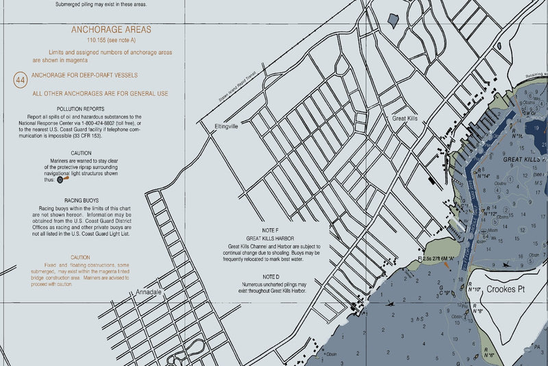 Raritan Bay and Southern Part of Arthur Kill — Modern Edition — print detail 3