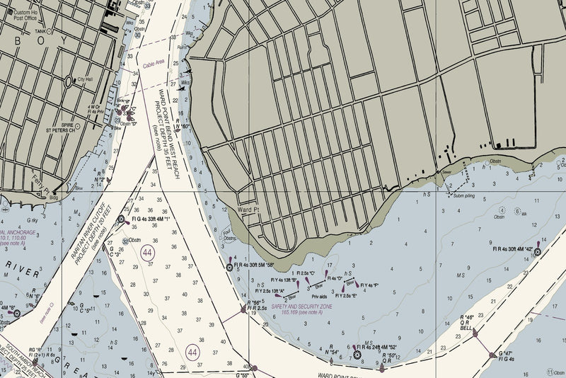 Raritan Bay and Southern Part of Arthur Kill — print detail 1