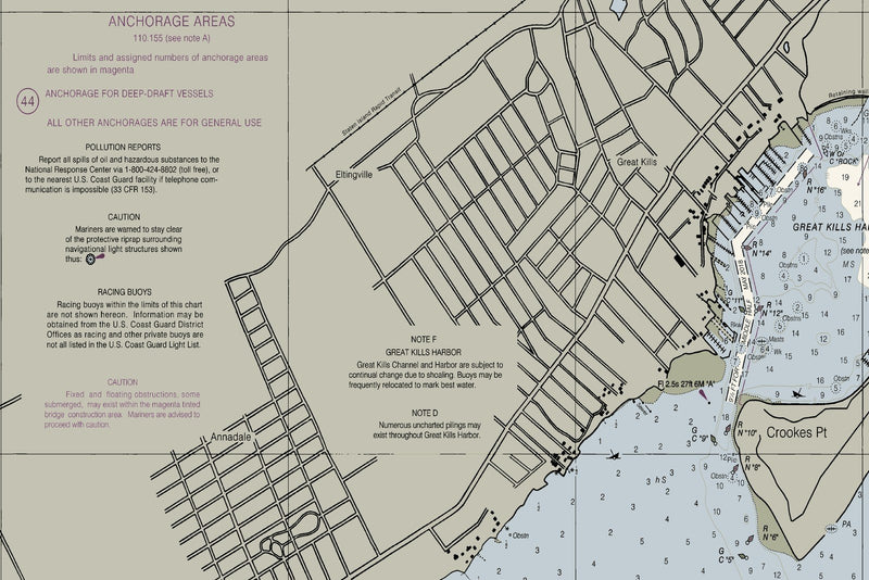 Raritan Bay and Southern Part of Arthur Kill — print detail 3