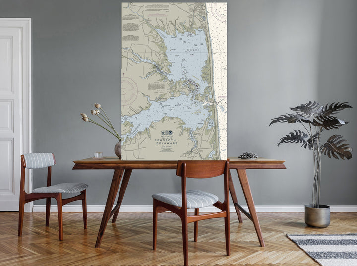 Rehoboth - Delaware - Nautical Chart — Traditional palette