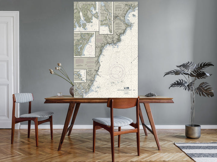 Kennebunkport, ME Nautical Chart — Traditional palette