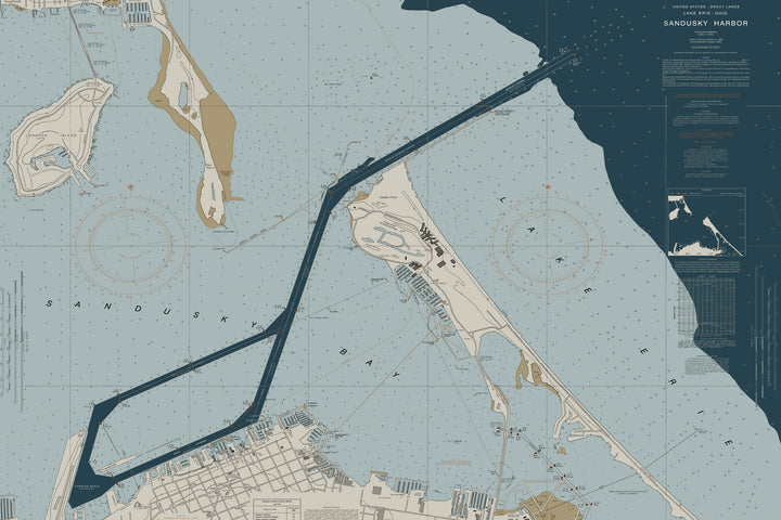Sandusky Harbor Nautical Chart — Heritage Edition
