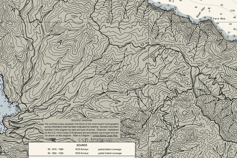 Santa Catalina, CA Nautical Chart — print detail 2