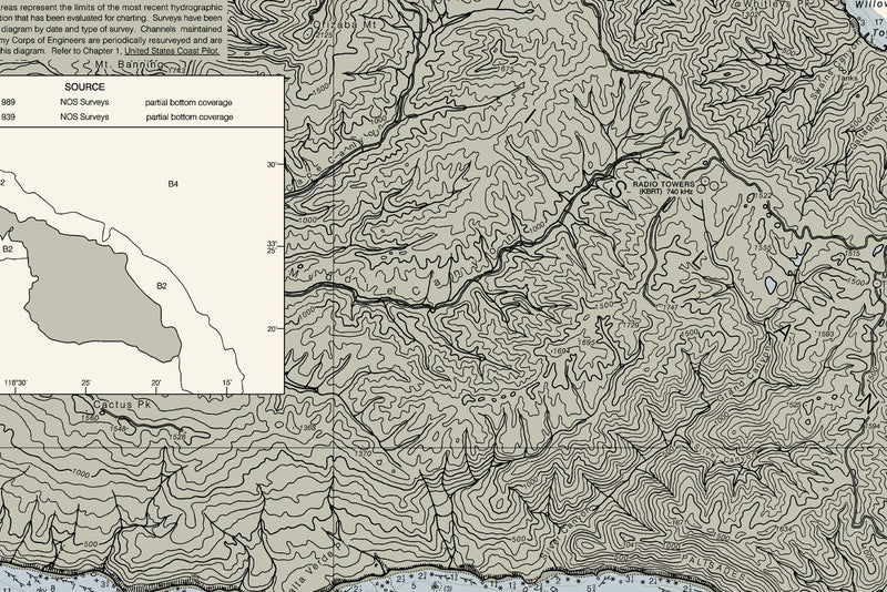 Santa Catalina, CA Nautical Chart — print detail 3