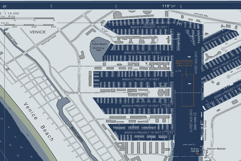 Santa Monica Bay King Harbor — Modern Edition — print detail 2
