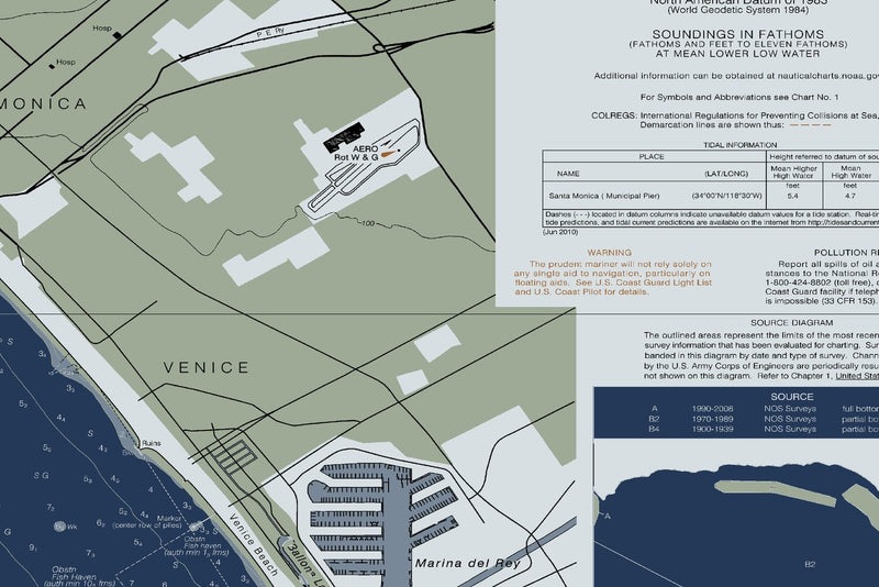 Santa Monica Bay King Harbor — Modern Edition — print detail 3