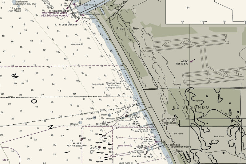 Santa Monica Bay King Harbor — print detail 3