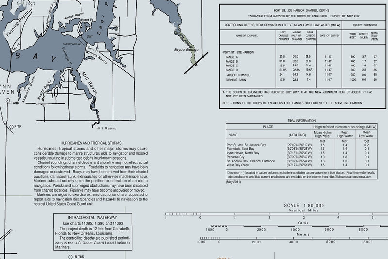 St Joseph And St Andrew Bays, Panama City Nautical Chart — Modern Edition — print detail 2