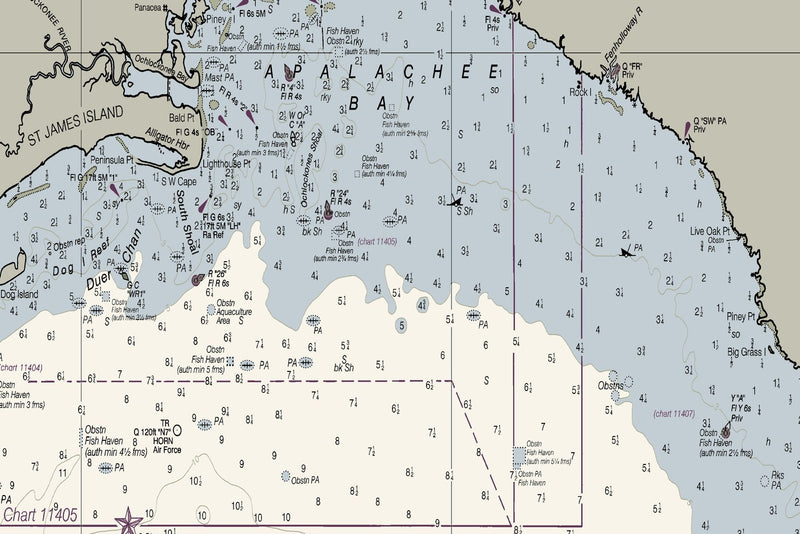 Tampa Bay to Cape San Blas — print detail 3