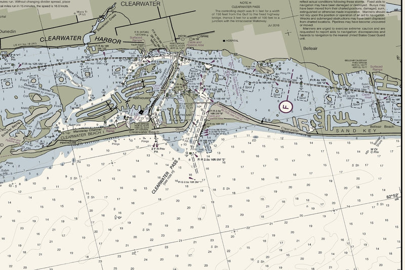 Tampa Bay to Port Richey — print detail 1