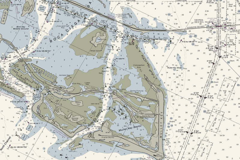 Tampa Bay to Port Richey — print detail 3