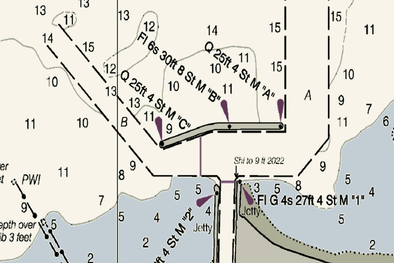 Vermilion Harbor Nautical Chart — print detail 1
