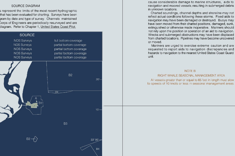 Winyah Bay to Bulls Bay Nautical Chart — Modern Edition — print detail 1
