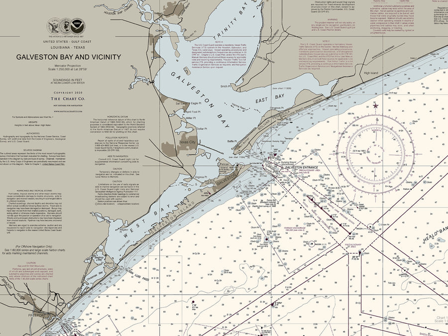 Galveston Bay And Vicinity Nautical Chart The Nautical Chart Company galveston-bay-and-vicinity-nautical-chart-the-nautical-chart-company