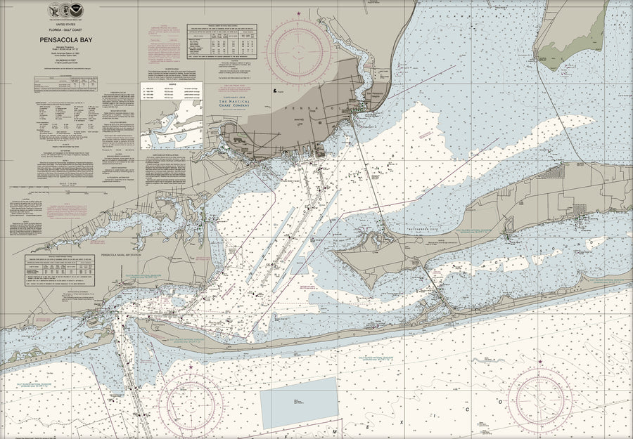Pensacola Bay Nautical Chart