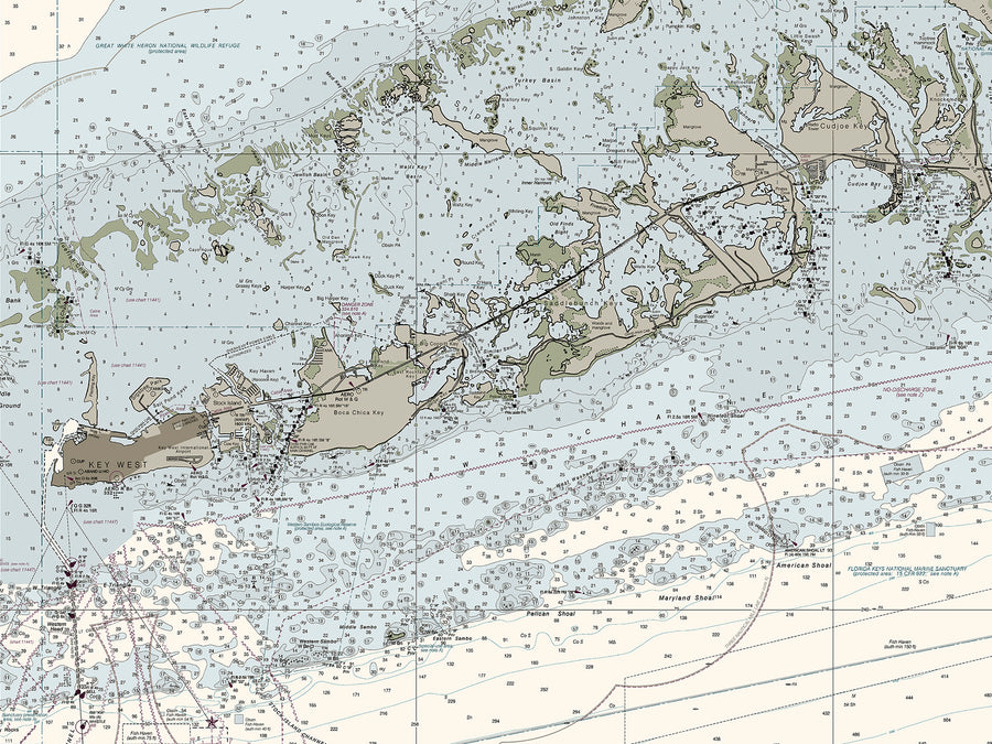 Sombrero Key To Sand Key Nautical Chart